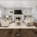 NAF AquaPlus Classic Mykonos 7mm waterproof rigid core vinyl plank flooring with textured finish and click-lock installation in a living room