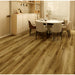 NAF AquaPlus Platinum Capricorn 9mm waterproof rigid core vinyl plank flooring with realistic wood grain and deep-textured finish in a dining room