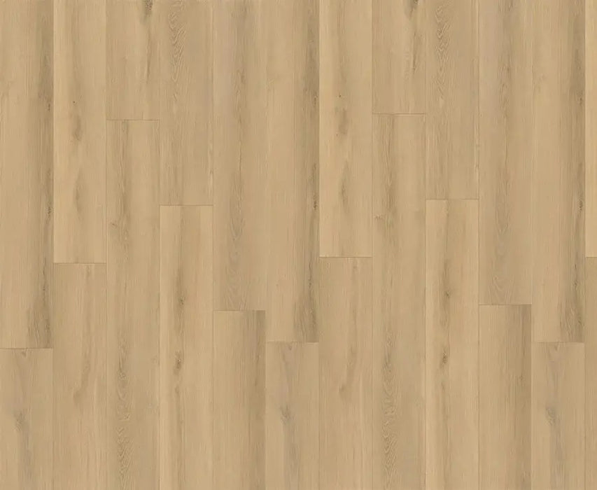 NAF Ariel 12mm waterproof laminate flooring featuring wide 9.3-inch wood-look planks and realistic 4D texture product layout overview