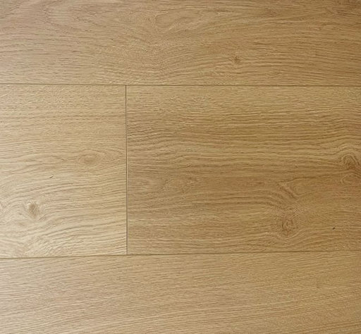 NAF Aurora 12mm waterproof laminate PLUS flooring featuring 9.3-inch-wide planks with detailed 4D wood-grain texture