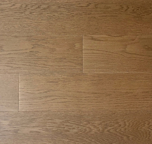 NAF Autumn European Oak engineered hardwood flooring featuring 5-inch-wide planks with natural oak grain and a textured wirebrushed finish