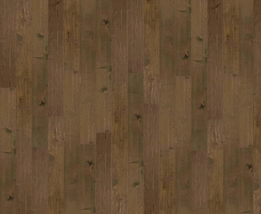 NAF Capri engineered maple hardwood flooring featuring 6.5-inch-wide planks, genuine maple grain, and a textured handscraped finish product layout overview