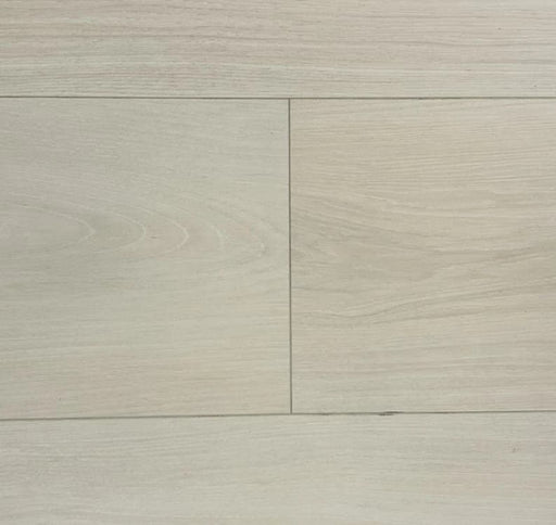 NAF Harbour Mist 14mm waterproof laminate flooring featuring 7.7-inch wood-look planks with a realistic 4D textured finish