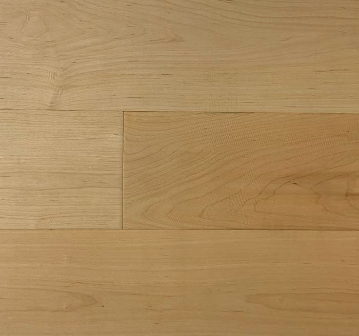 NAF Original Maple Maple engineered hardwood flooring featuring 6.5-inch planks with natural maple grain and a handscraped surface