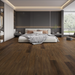 NAF Royal Hampton 8mm waterproof rigid core vinyl plank flooring with realistic wood grain and deep-textured finish in a bedroom