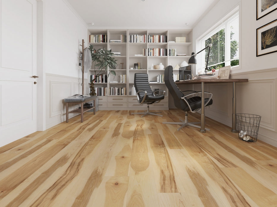 NAF Royal Whitehall 8mm waterproof rigid core vinyl plank flooring with realistic wood grain and deep-textured finish in a room scene
