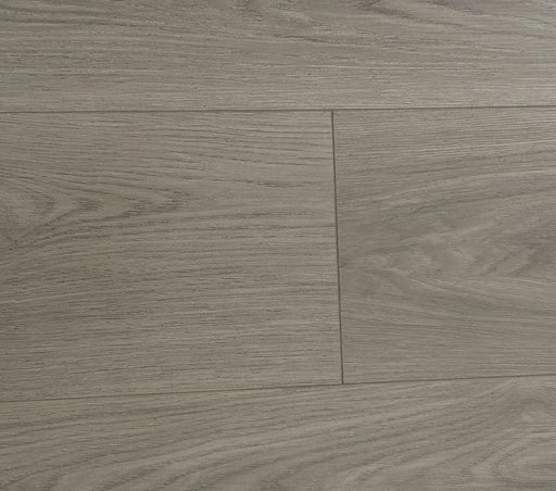 NAF Silver Dune 14mm waterproof laminate flooring featuring 7.7-inch wood-look planks with a realistic 4D textured finish