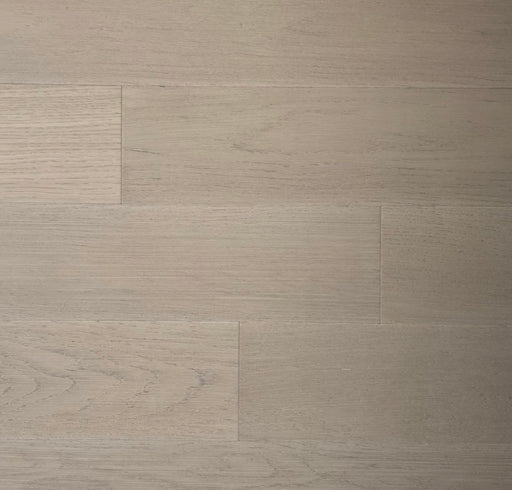 NAF Storm Oak European White Oak engineered hardwood flooring featuring 5-inch planks with natural oak grain and a wirebrushed finish