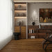 NAF Summit Oak 14mm waterproof laminate flooring featuring 7.7-inch wood-look planks with a realistic 4D textured finish room scene