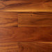 NAF Tan Exotic Walnut engineered hardwood flooring featuring 5-inch-wide planks, distinctive walnut grain and a textured handscraped finish