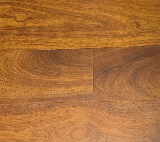NAF Teak Rosewood engineered hardwood flooring featuring 6-inch-wide planks with distinctive natural wood grain and a smooth finish