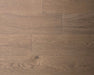 NAF Toffee European White Oak engineered hardwood flooring featuring 5-inch planks with natural oak grain and a wirebrushed finish