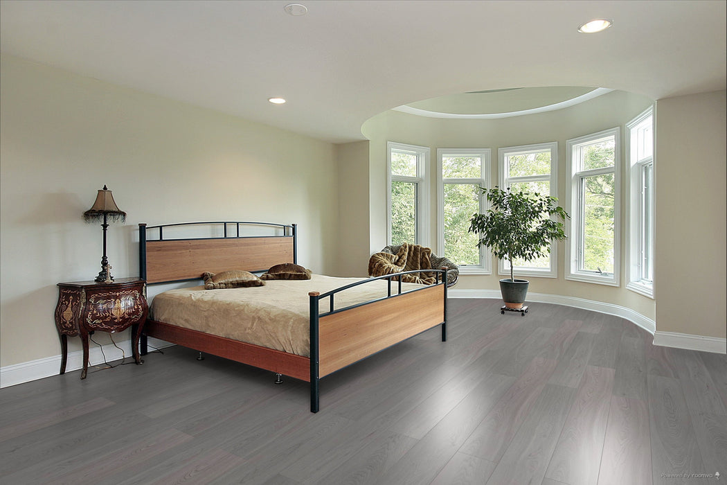 Toucan Alabaster 7.72" waterproof TF80 laminate flooring in bedroom