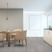 Toucan Alabaster 7.72" waterproof TF80 laminate flooring in dining area