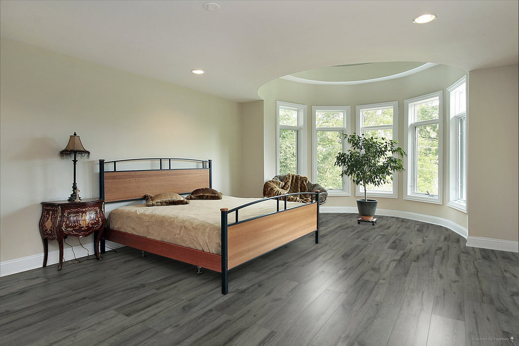 Toucan Aria 7.70" Water Resistant EIR laminate flooring in bedroom