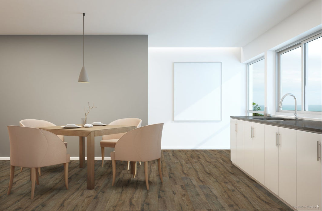 Toucan Ashford 7.70" Water Resistant EIR laminate flooring in dining room