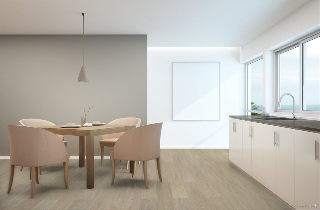 Toucan Canvas 7.72" waterproof TF80 laminate flooring in dining room