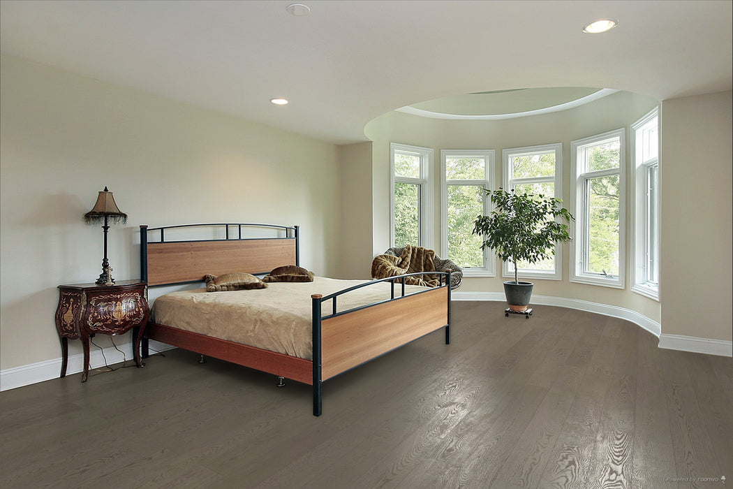 Toucan Cashmere Towne Collection European White Oak engineered hardwood flooring in bedroom