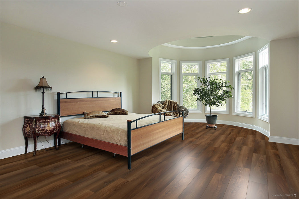 Toucan Cedar Crest TF66 waterproof laminate flooring in bedroom