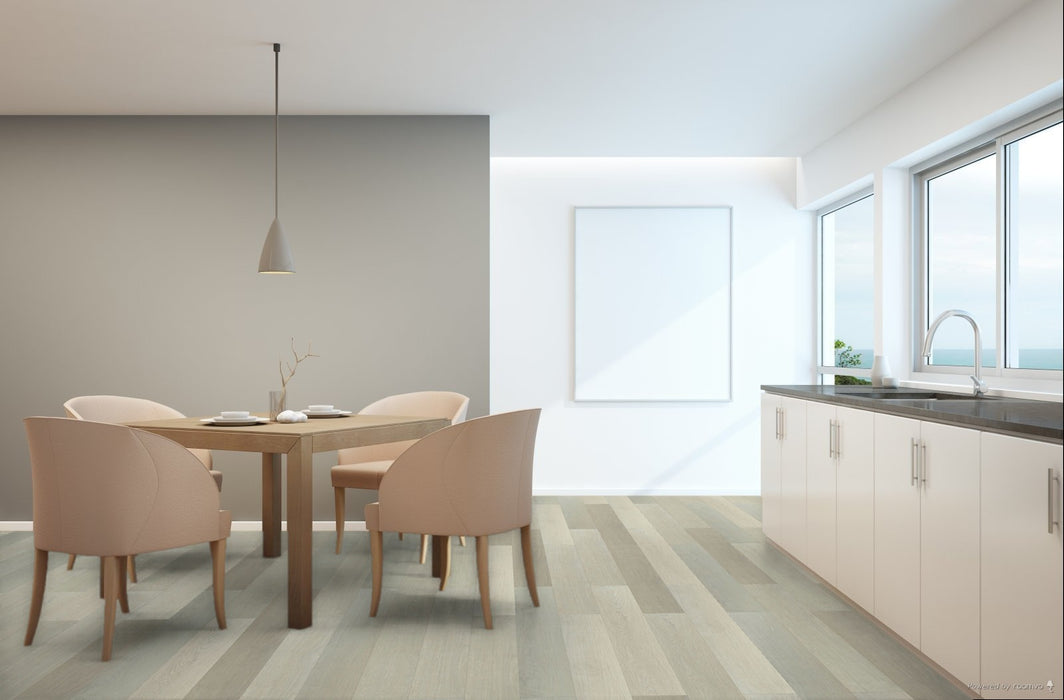 Toucan Fennel SPC2 waterproof luxury vinyl flooring in dining room
