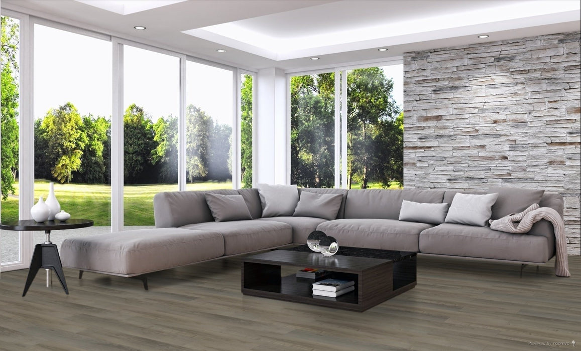 Toucan Floating Ice SPC2 waterproof luxury vinyl flooring in living room