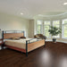 Toucan Hickory Classic 5.00" Water Resistant Matt / Hand Scraped laminate flooring in bedroom