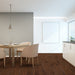 Toucan Hickory Classic 5.00" Water Resistant Matt / Hand Scraped laminate flooring in dining room