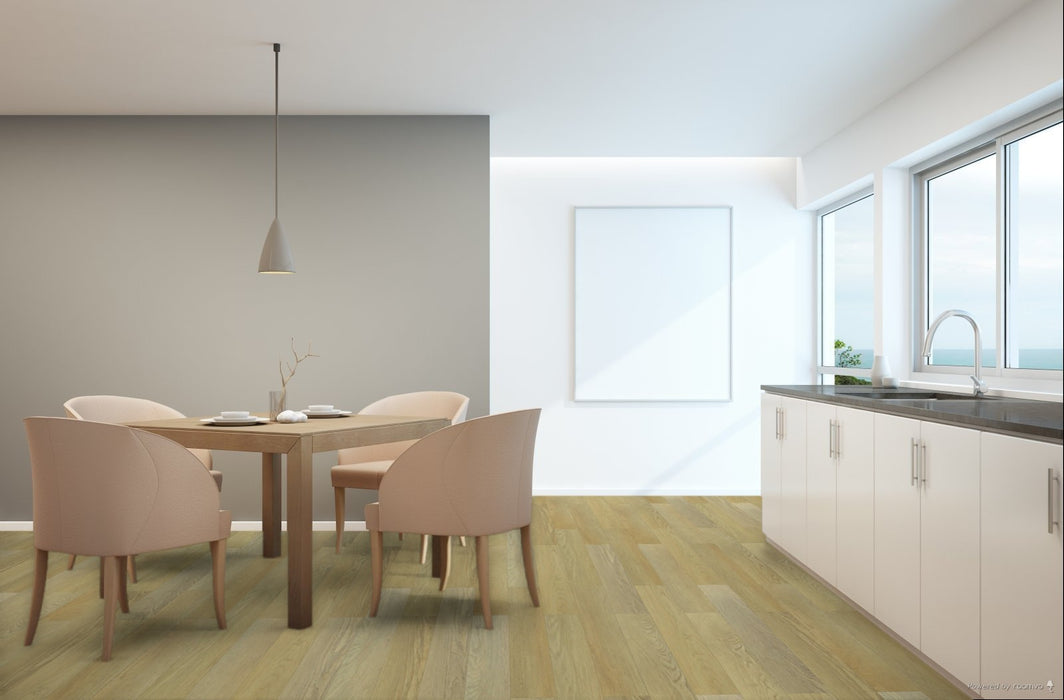 Toucan Kennebunkport SPC7 waterproof luxury vinyl flooring in dining room