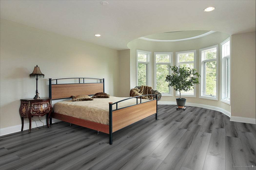 Toucan Monolith 9.06" 6mm SPC5 vinyl flooring in bedroom