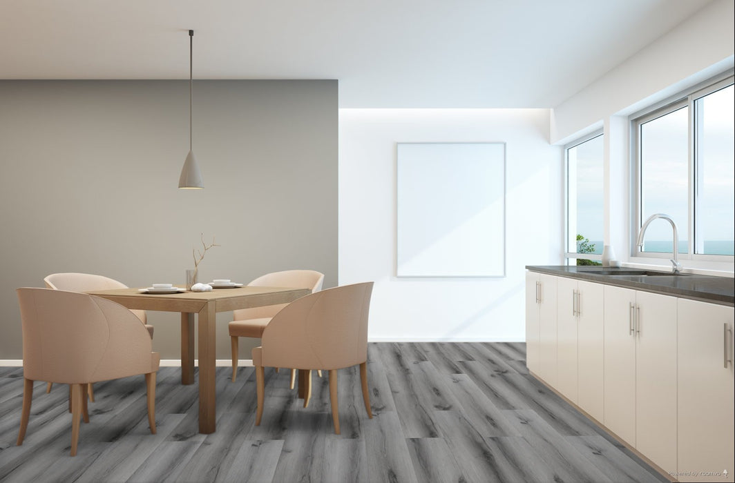 Toucan Monolith 9.06" 6mm SPC5 vinyl flooring in dining room