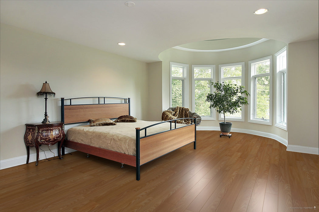 Toucan Nature Lite 5.00" Water Resistant Matt / Hand Scraped laminate flooring in bedroom
