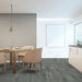 Toucan Ocean Grey 7.70" Water Resistant EIR laminate flooring in dining area