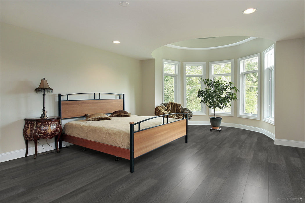 Toucan Patio Shade 9.06" 6mm SPC5 vinyl flooring in bedroom