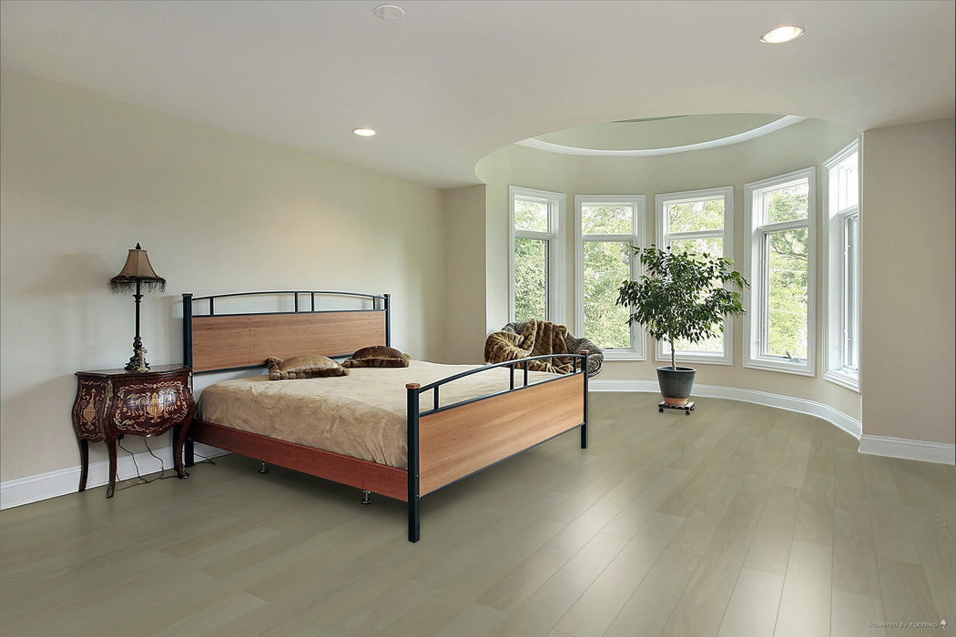 Toucan Revere SPC7 waterproof luxury vinyl flooring in bedroom