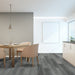 Toucan River Rock SPC4 — Cork Backing waterproof luxury vinyl flooring in dining room