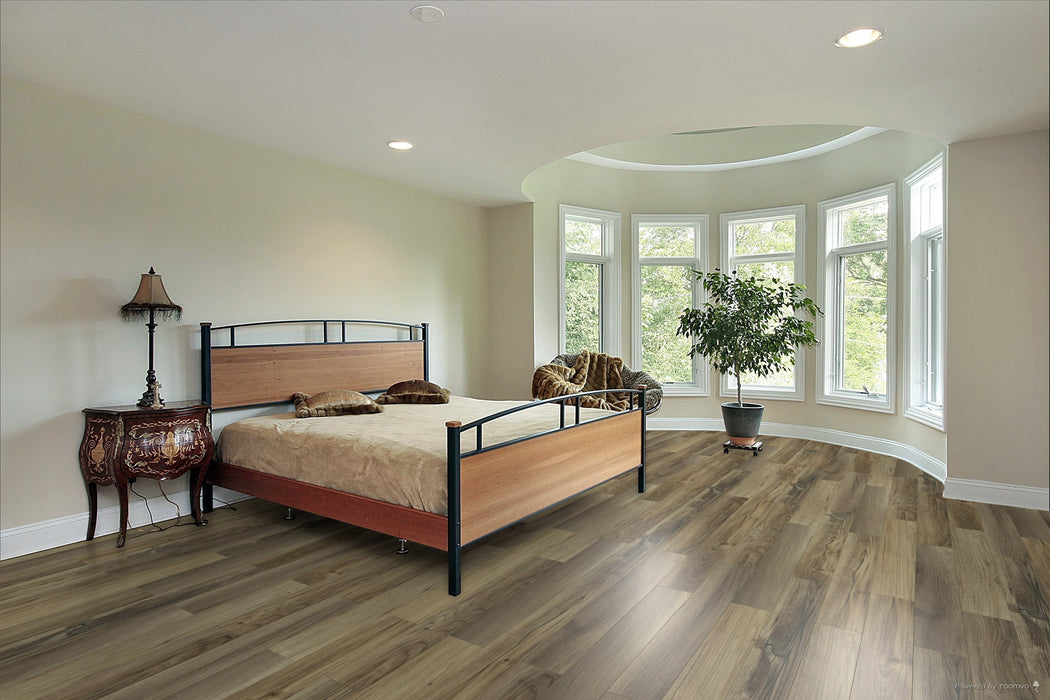 Toucan Stonington SPC7 waterproof luxury vinyl flooring in bedroom