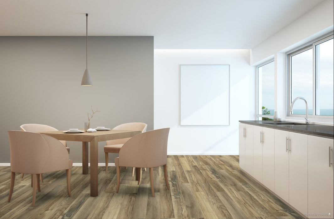 Toucan Stonington SPC7 waterproof luxury vinyl flooring in dining room