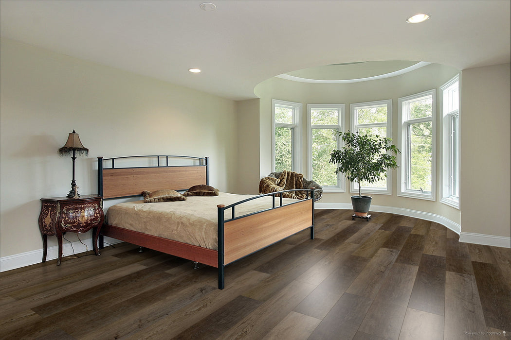Toucan Teddy Bear SPC4 — Cork Backing waterproof luxury vinyl flooring in bedroom