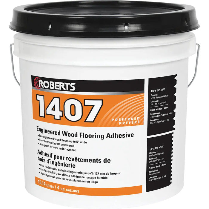 Roberts 1407, 15L Acrylic Urethane Adhesive for Engineered Wood Floors