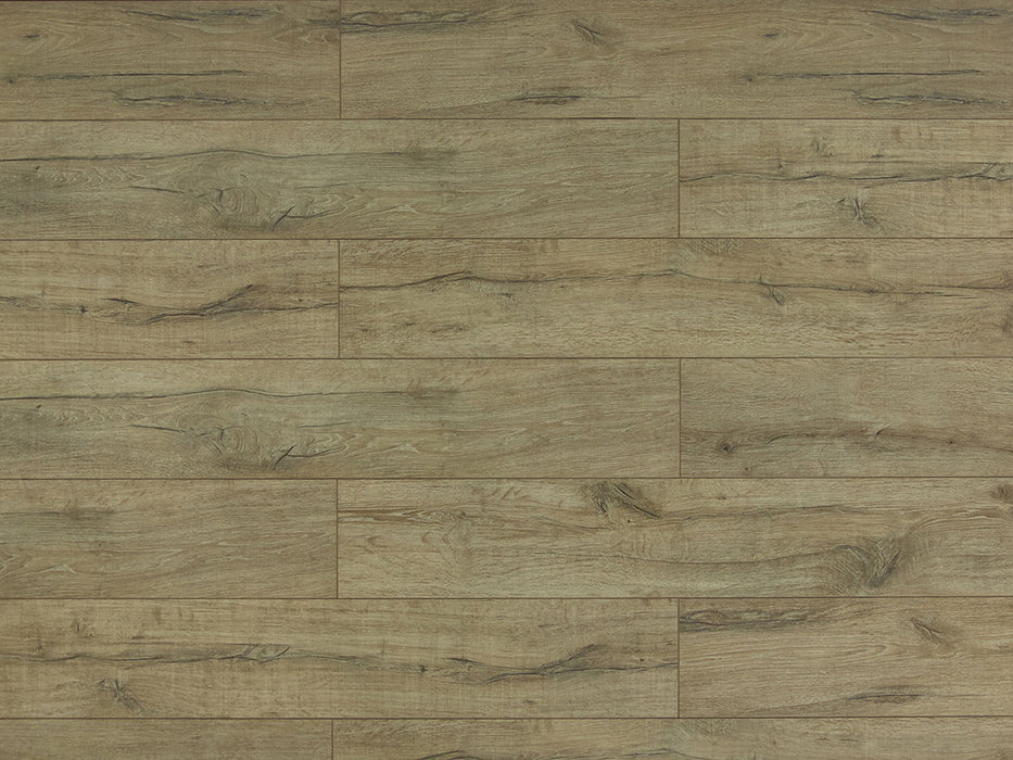Toucan Brownstone 7.70" Water Resistant EIR laminate flooring detail sideview